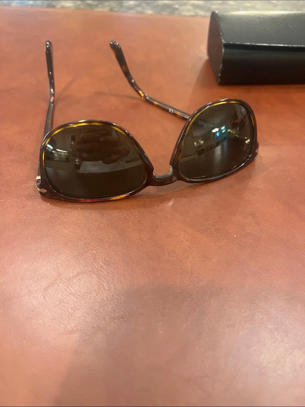 Persol Brown Tortoiseshell Frame Sunglasses with Black Lenses - PO3019-S 24/31